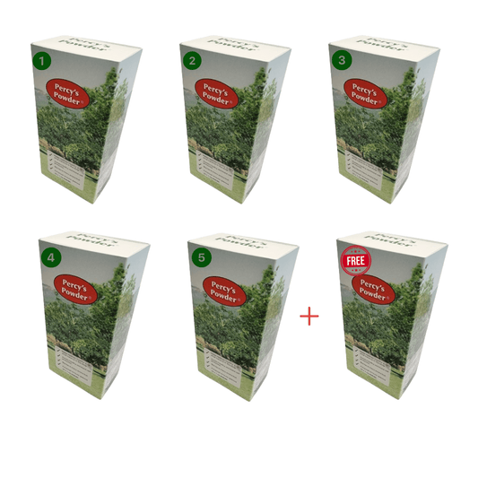 Buy 5 Percy's Powder 60s and Get 1 FREE!