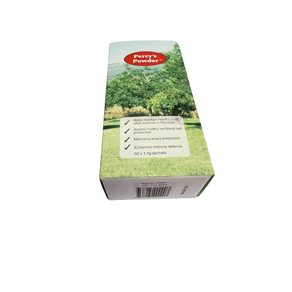 Percys Powder 60 sachets. Magnesium Supplement with Iron.