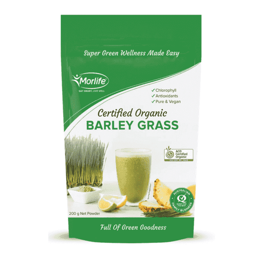 Certified Organic Barley Grass Powder 200g - Health Support