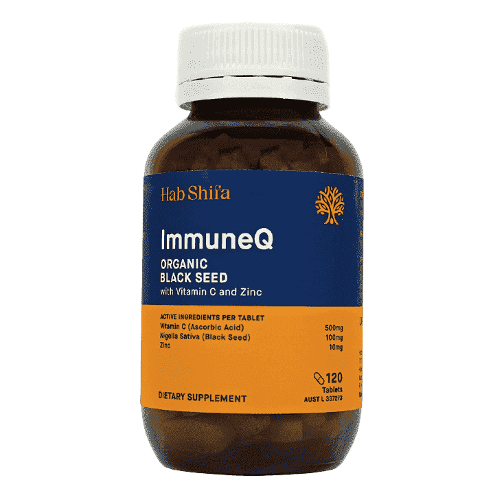 ImmuneQ Organic Black Seed with Vitamin C and Zinc - Health Support