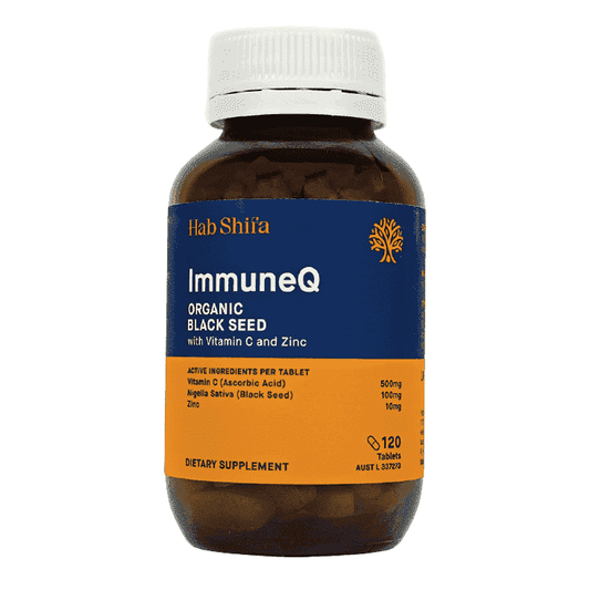 ImmuneQ Organic Black Seed with Vitamin C and Zinc - Health Support
