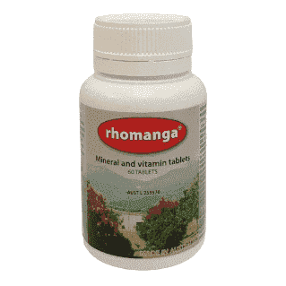 Percy's rhomanga 60 tablets. Mineral and Vitamin supplement. - Health Support
