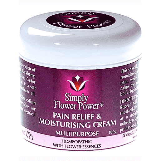 Simply Flower Power Pain Relief and Moisturising Cream 100g - Health Support