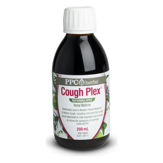 Herbal Cough Plex for common colds, coughs and flu symptoms