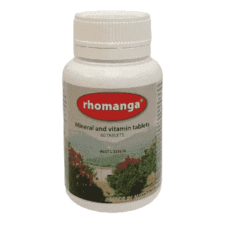 Percy's rhomanga 60 tablets. Mineral and Vitamin supplement. - Health Support 