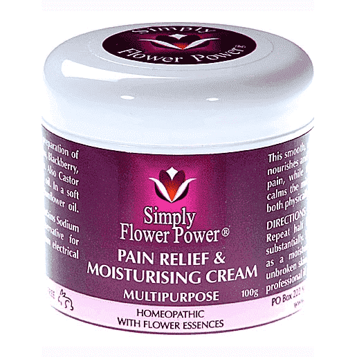 Simply Flower Power Pain Relief and Moisturising Cream 100g - Health Support 